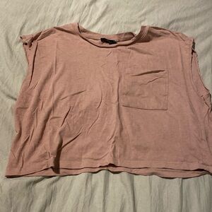 cropped t-shirt style tank top